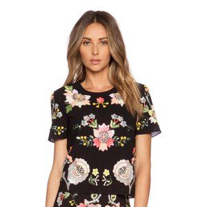 Needle & Thread Summer Garden Sequin Top